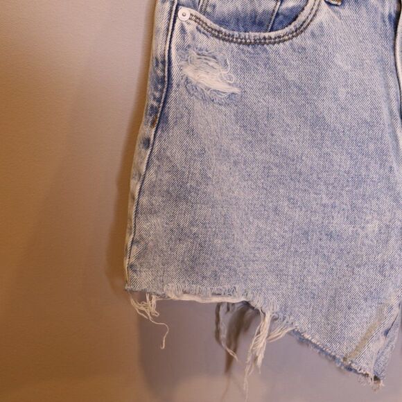 NWT Blank NYC High Rise Cut Off Denim Micro Shorts Sz 26 - Picture 6 of 6
